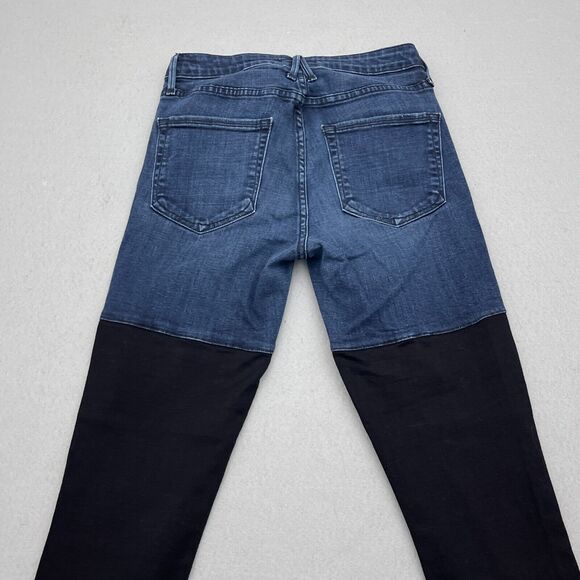 Good American Jeans Dark Wash Women Size 2/26 Mid Rise Good Legs Dual Color Blue - Picture 9 of 11